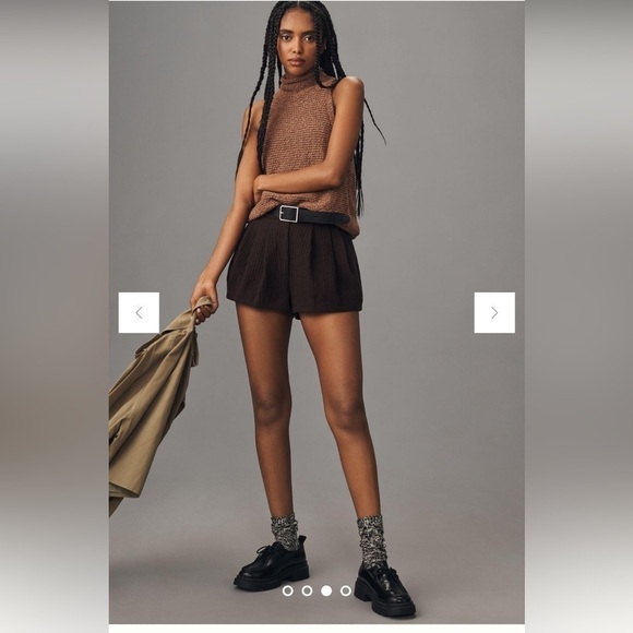 Anthropologie Halter brown sweater top XL y2k boho cottagecore bohemian - Picture 4 of 13